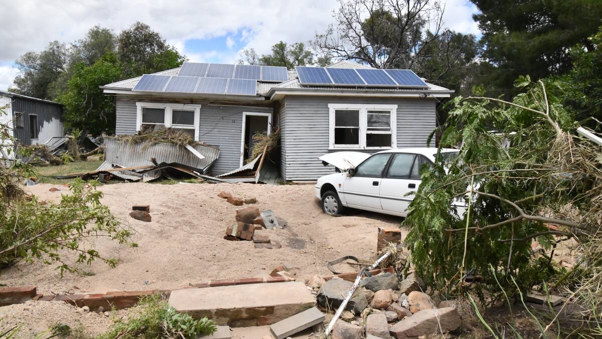 Damage done to the town of Eugowra following the November 2022 floods. Picture by Carla Freedman 