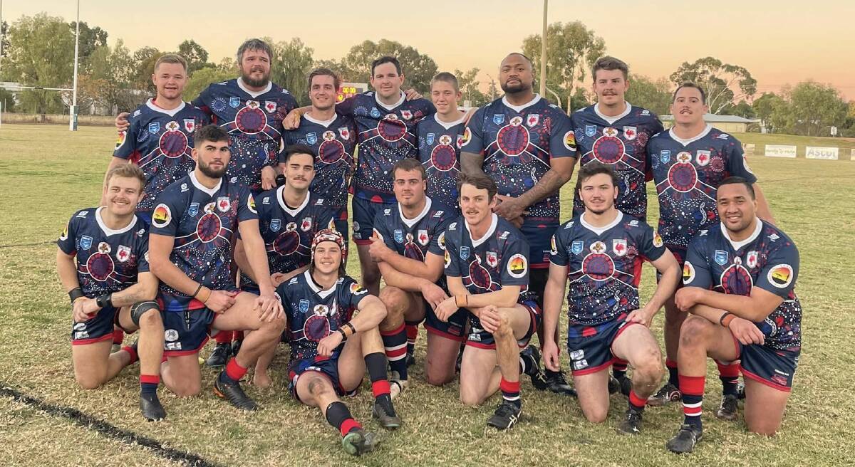 The Cobar Roosters, pictured during Indigenous round earlier this season, scored an important win on the weekend. Picture by Cobar Roosters Rugby League Club/Facebook