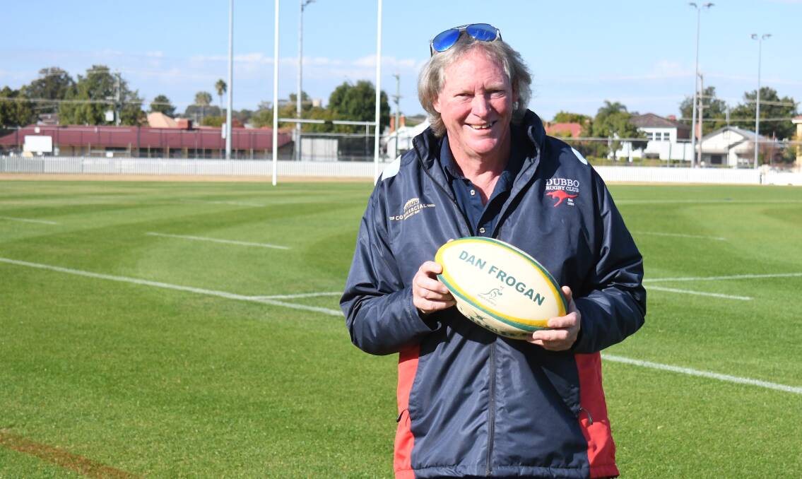 Graham Mackie at No. 1 Oval ahead of the Dubbo Rugby Club anniversary weekend and Old Boys' Day. Picture by Nick Guthrie