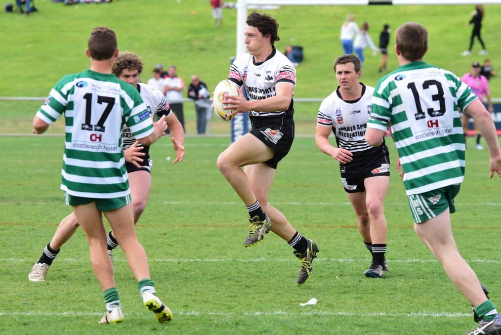 A teenage Mitch Andrews in action during the Forbes Magpies' 2016 Group 10 grand final win. File picture