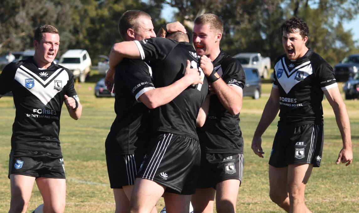 The Forbes Magpies have had plenty of reason to cheer the season and they're hoping for more celebrations on Sunday. Picture by Renee Powell