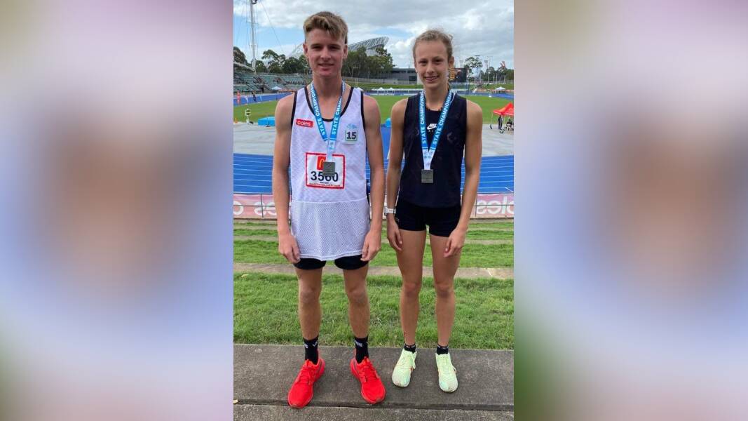 Max McAneney and Ella Penman competed at the Australian Track and Field Championships earlier this year and will be on the national stage again in the coming weeks. Picture supplied