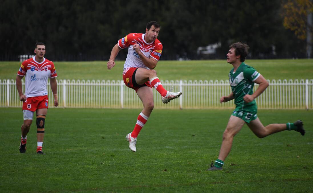 Jack Littlejohn's kicking game is a real area of strength for the Mudgee Dragons. Picture by Nick Guthrie