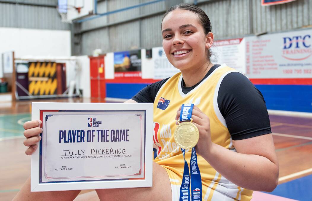 Tully Pickering won gold and collected two player of the match awards at Abu Dhabi. Picture by Belinda Soole
