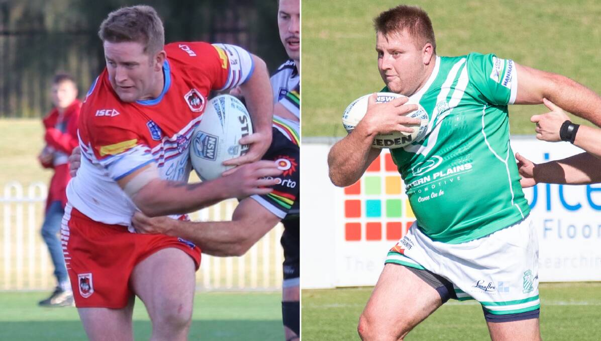 Casey (left) and Chanse Burgess will go head-to-head when Mudgee does battle with Dubbo CYMS this weekend. Pictures by Petesib's Photography and Belinda Soole