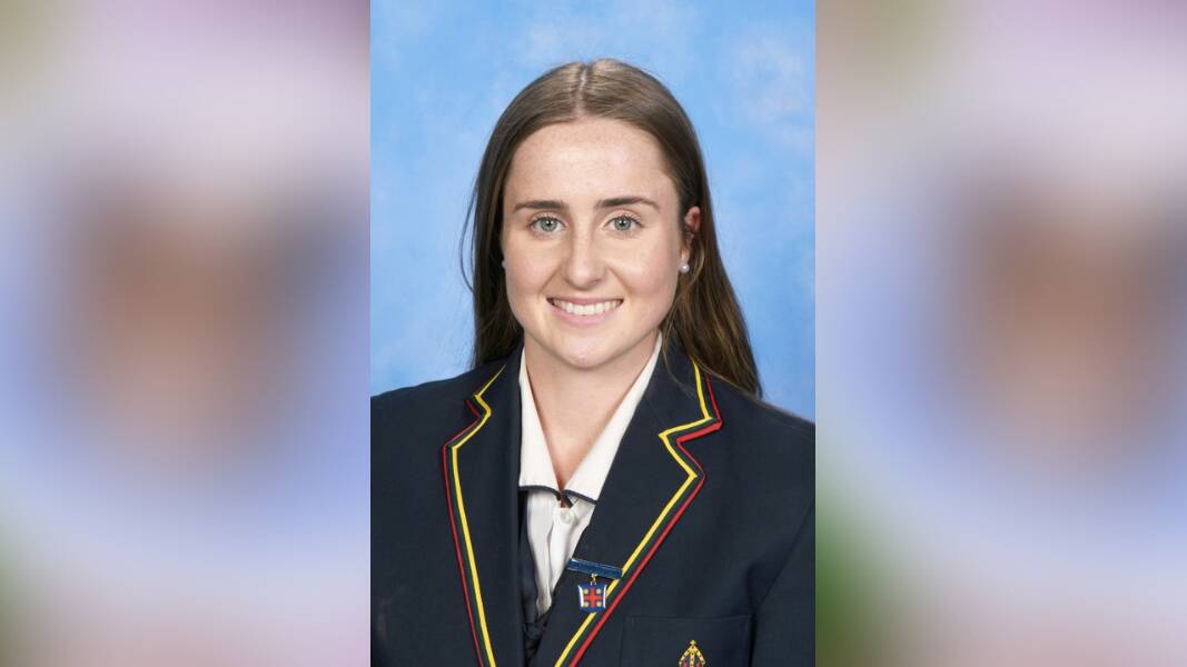 School captain Clair Stiff was the 2022 HSC top achiever at Macquarie Anglican Grammar School. Picture supplied