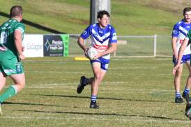 Mitch Andrews in action for Bathurst St Pat's against Dubbo CYMS earlier this season. Picture by Tom Barber