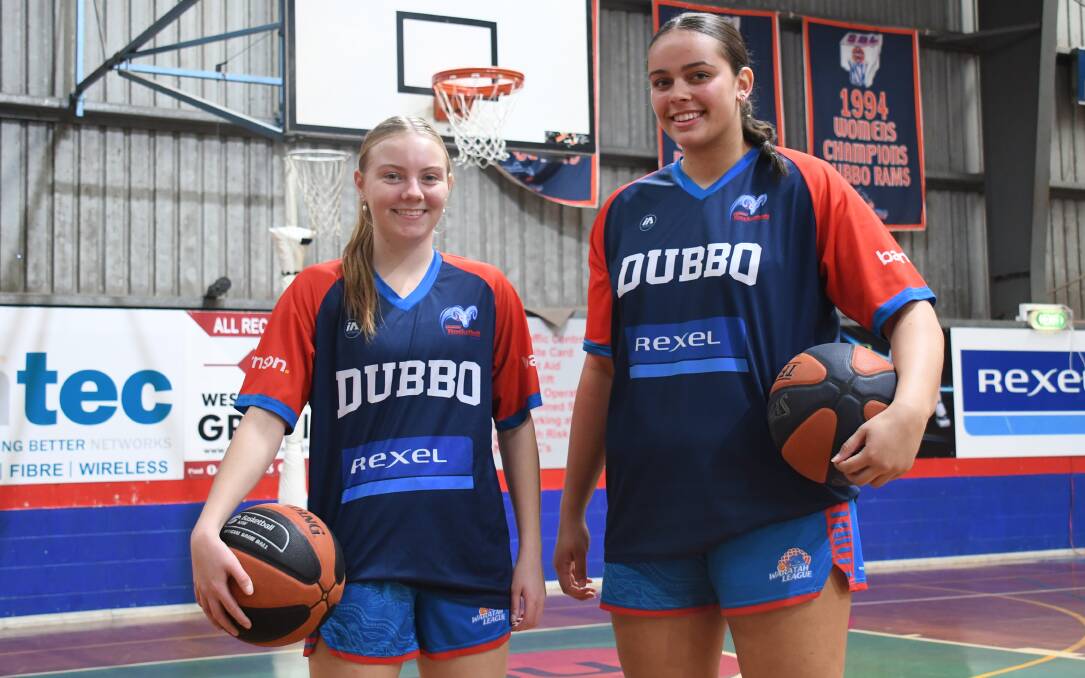 Dubbo Rams rising stars Jazzy Gordon (left) and Tully Pickering will represent NSW Country at the under national titles. Picture by Nick Guthrie