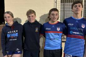 Maddy Higgins, Darcy Pollard, Kobi Kelleher and Ben Willner are among the Dubbo juniors who earned NSW Country selection this season. Picture supplied