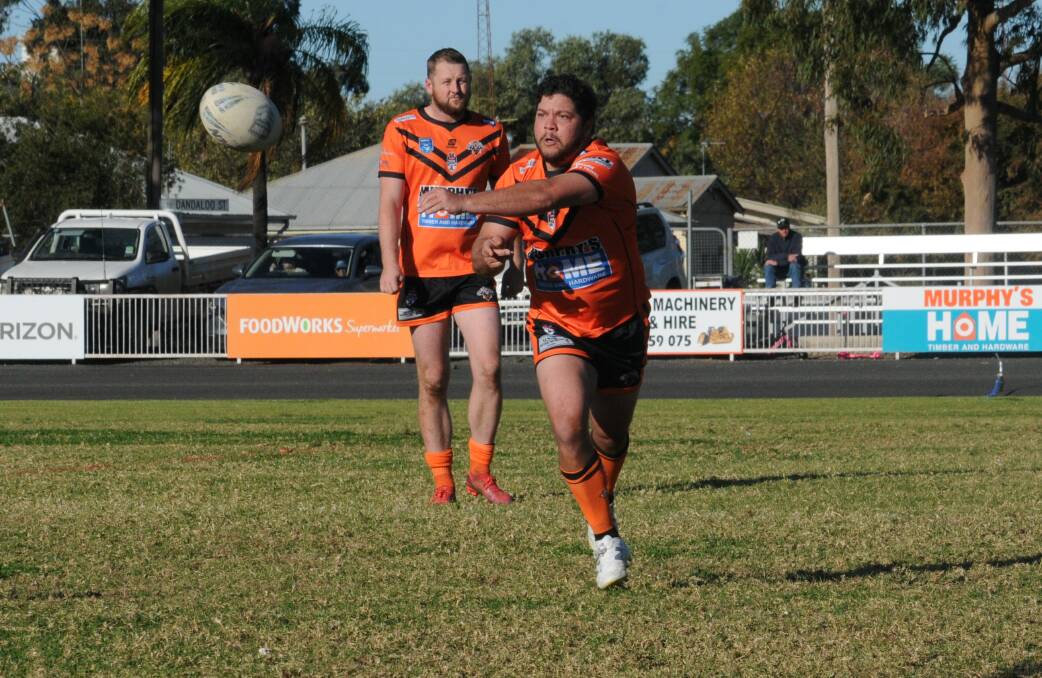 As expected, leading halfback Josh Merritt has made a real impact this season with the Nyngan Tigers. Picture by Tom Barber