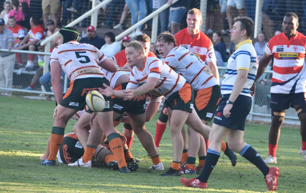 Former Cowra half Fraser Robertson starred against his old side for Orange City last weekend. Picture by Andrew Fisher