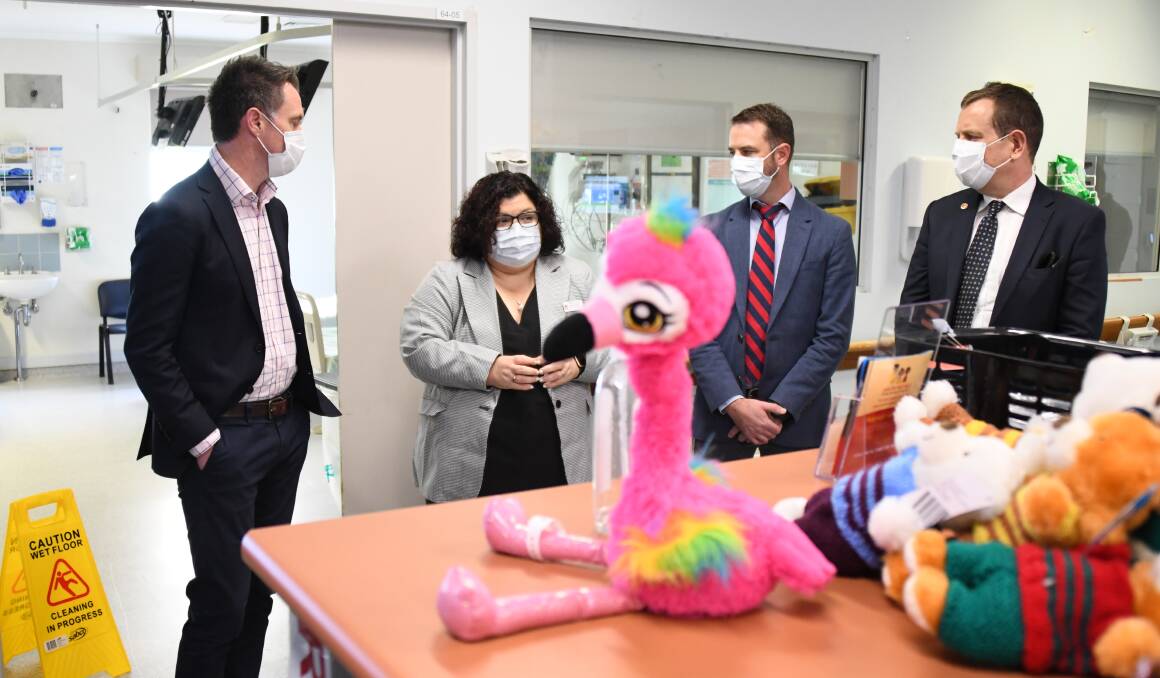 Premier Chris Minns (left) visited Dubbo Hospital while in the region last week. Picture by Amy McIntyre