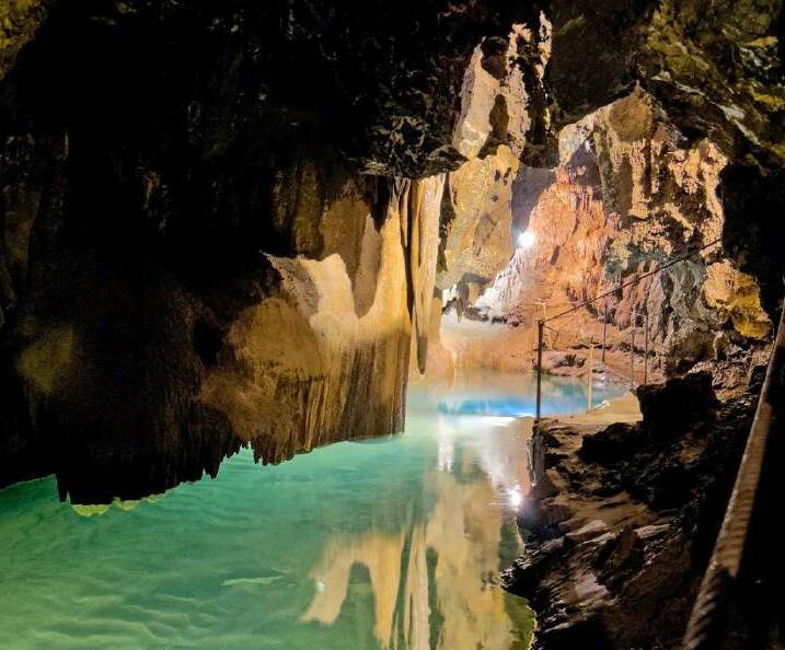The ever entrancing Jenolan Caves is even more a must-see during the Yulefest. File Picture