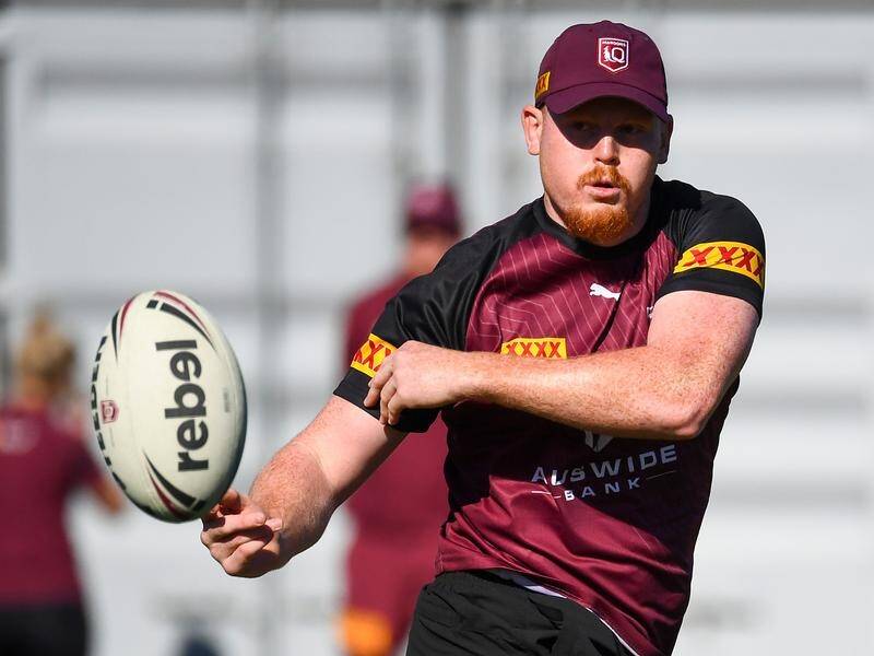Red-haired Corey Horsburgh could become a Queensland cult hero, says skipper Daly Cherry-Evans. (Jono Searle/AAP PHOTOS)