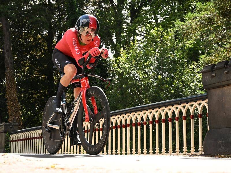 Geraint Thomas has missed a place on the British cycling team for the Paris Olympics. (Dave Hunt/AAP PHOTOS)
