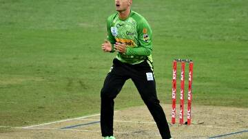 Sydney Thunder star Chris Green propelled the Rockets to a 47-run win over the Superchargers. Photo: Dan Himbrechts/AAP PHOTOS