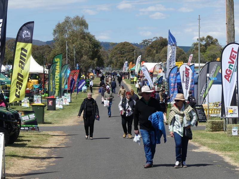 The Australian National Field Days showcased the cutting edge but history was alive and well. (Stephanie Gardiner/AAP PHOTOS)