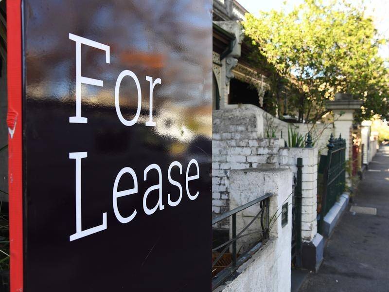 Advertised rents have surged by more than 10 per cent annually, according to CoreLogic data. (James Ross/AAP PHOTOS)
