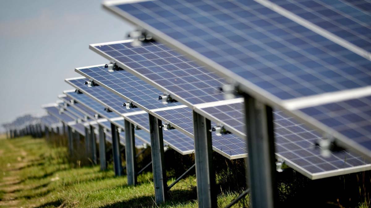 A man has died following an accident at a solar farm. File picture